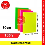 【100-Sheets】 50x70cm± Fluorescent Paper 80gsm #Kertas #Pendarfluor #Fluorescent #Paper #荧光纸 #6933